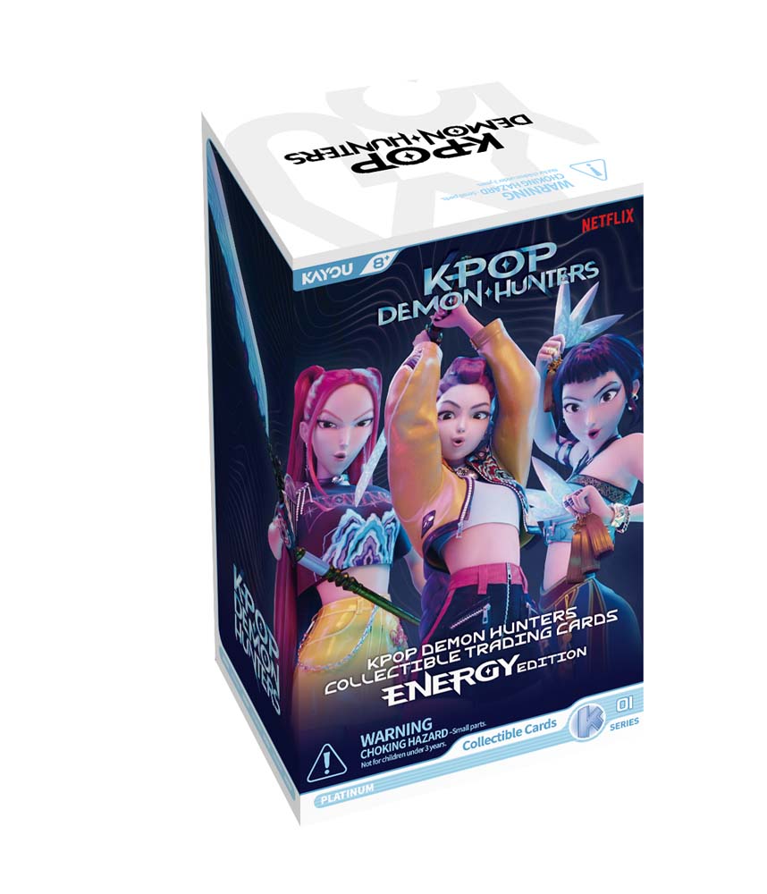 Kayou K-POP Demon Hunters Collectible Trading Card Blister BOX OF 8 Blisters- Energy Edition - PRE-ORDER Release date: July 31st 2026