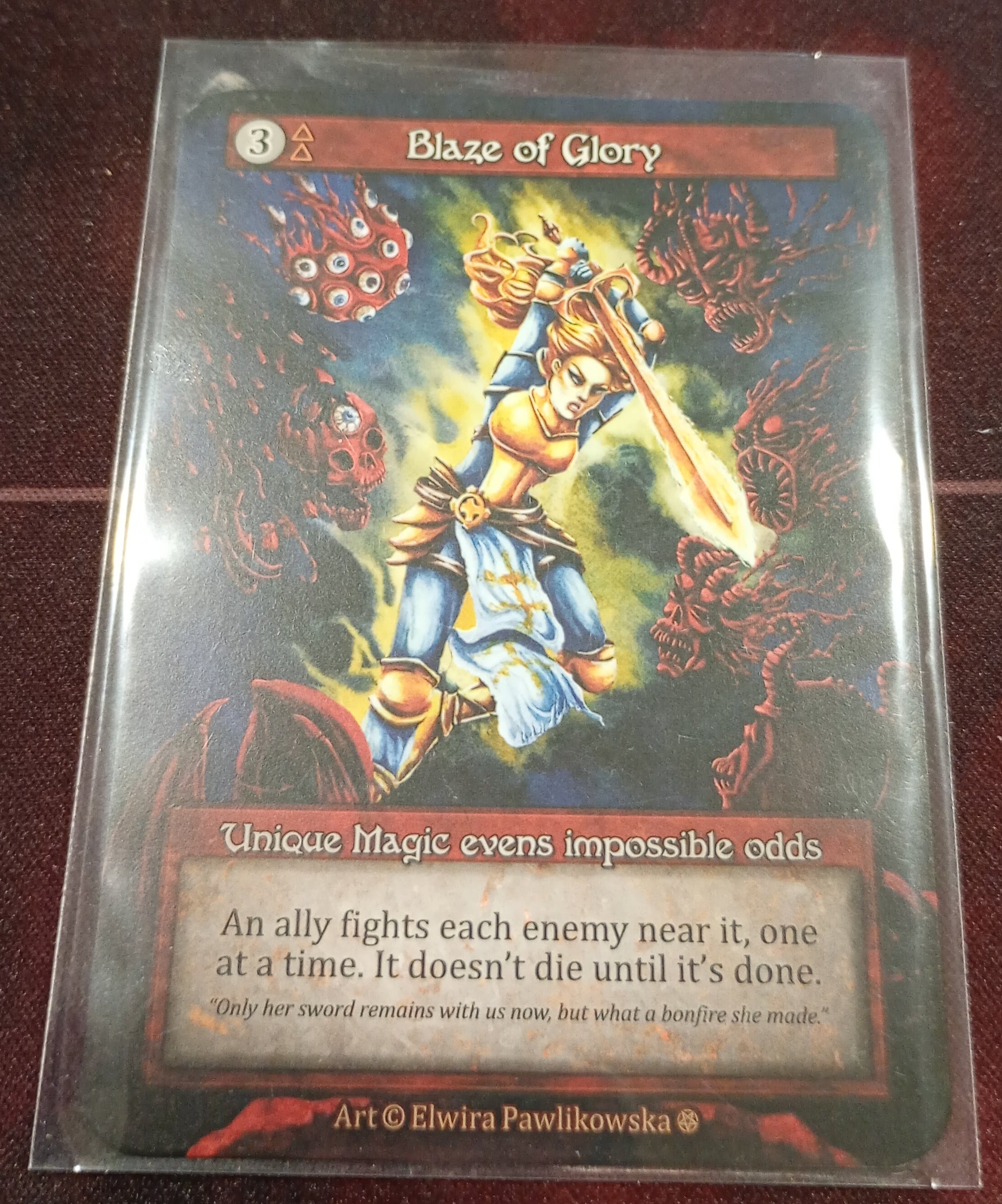 Blaze of glory. Sorcery TCG. Gothic