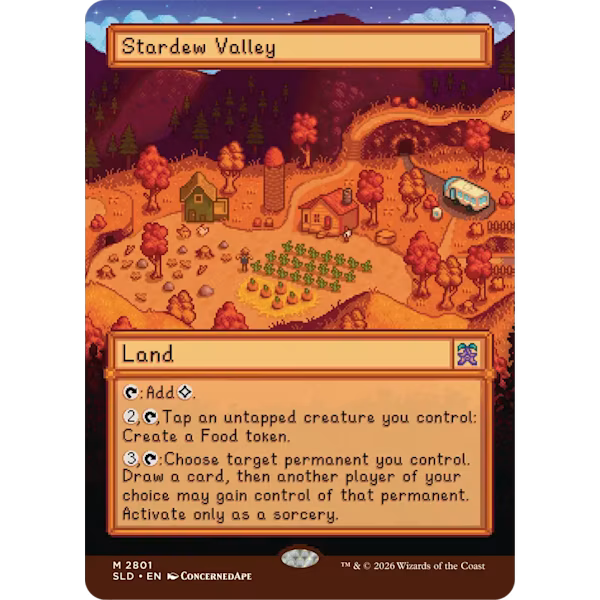 Secret Lair x Stardew Valley: Welcome to Stardew Valley - NON FOIL ( Pre order) Release date :September 18, 2026