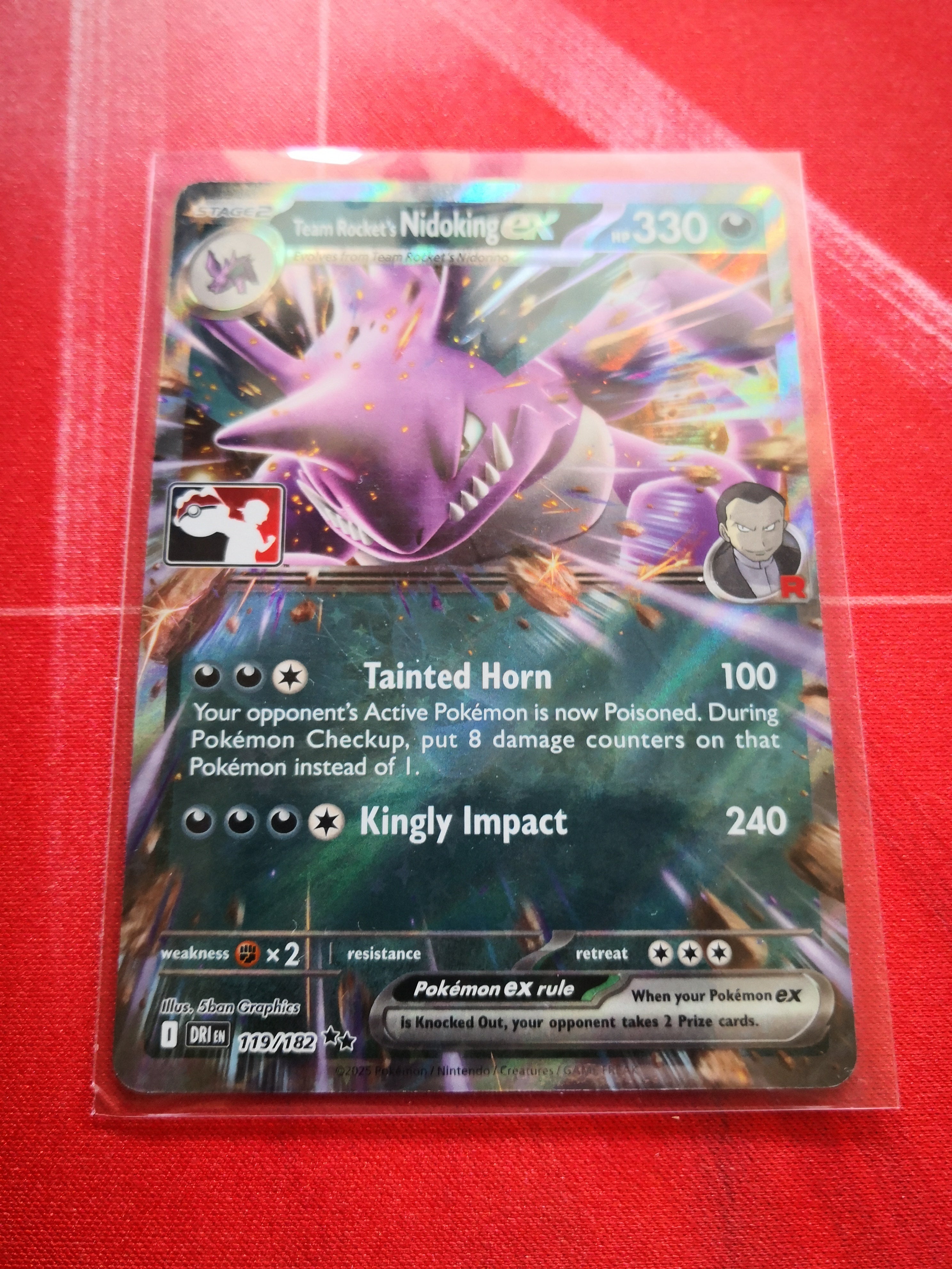 Team Rocket's Nidoking EX - Prize Pack Stamped - Pokemon TCG Singles