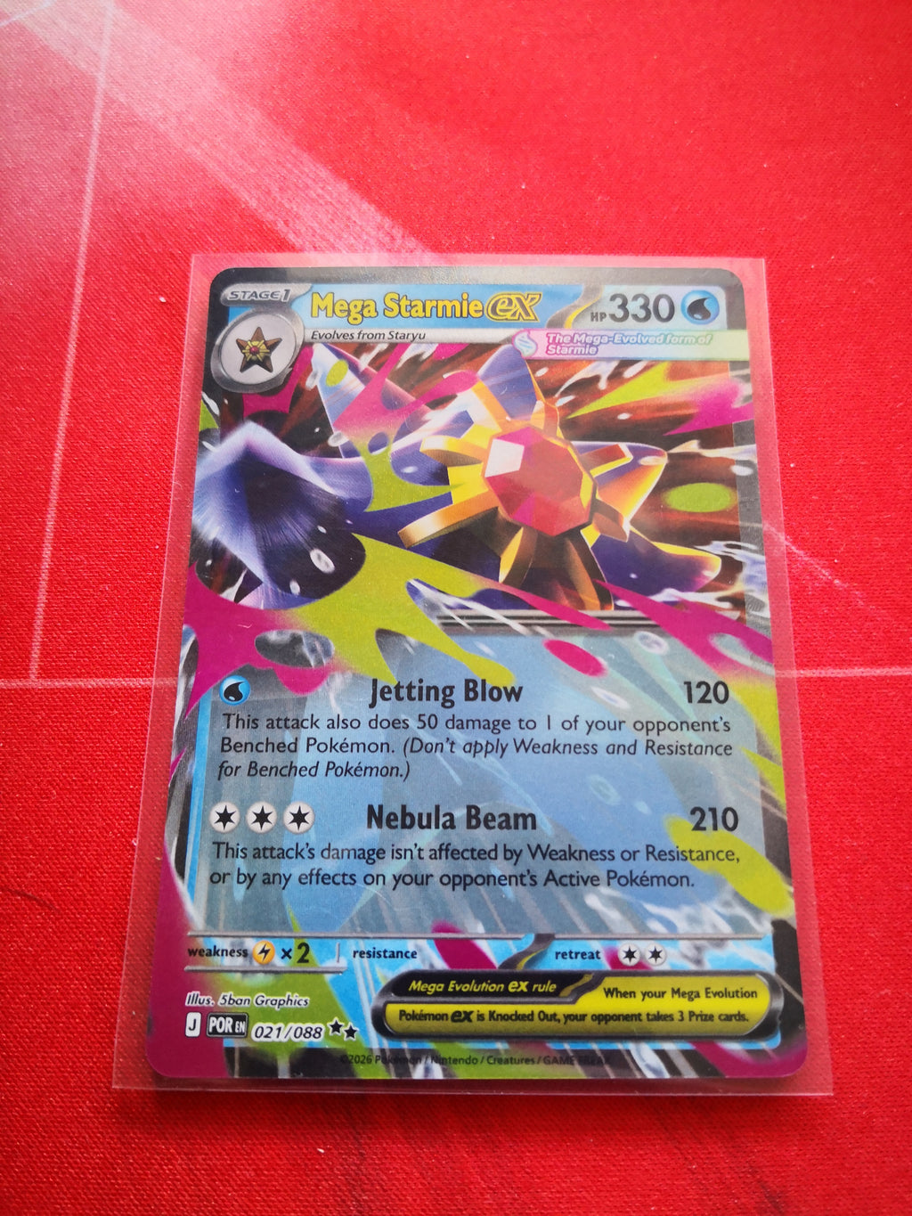 Mega Starmie EX 021/088 - Pokemon TCG Singles