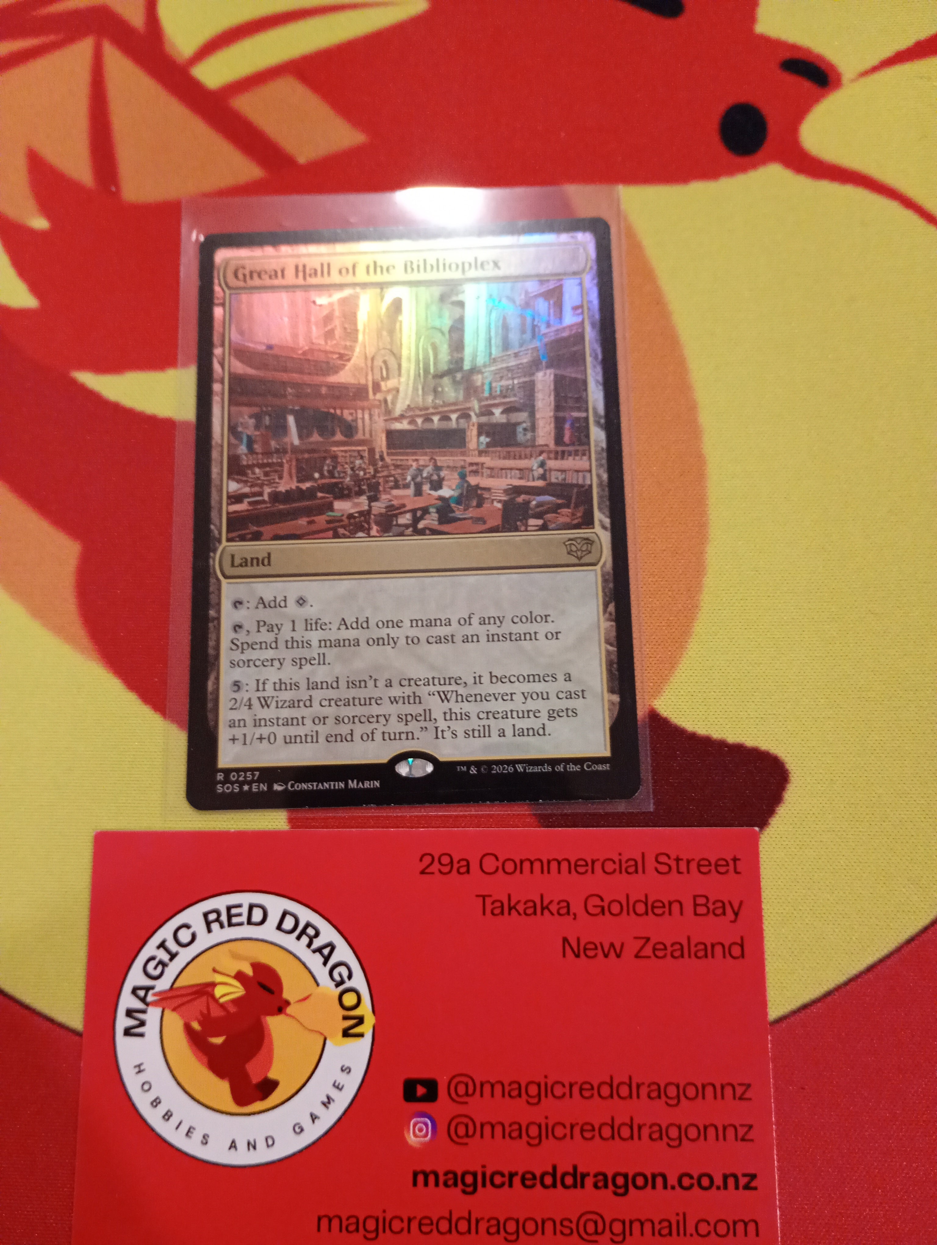 Great Hall of The Biblioplex R 0257 FOIL