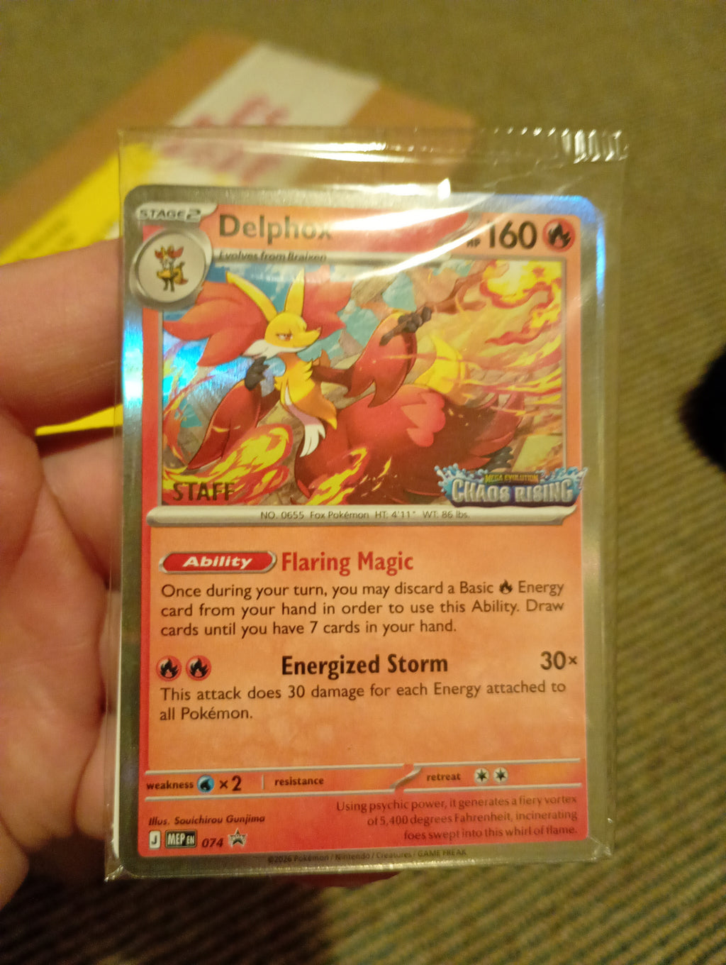 Chaos Rising - Pre Release Kit Sealed - Build and Battle box + Booster Box + Staff Promos - Pokémon TCG: Mega Evolution Chaos Rising