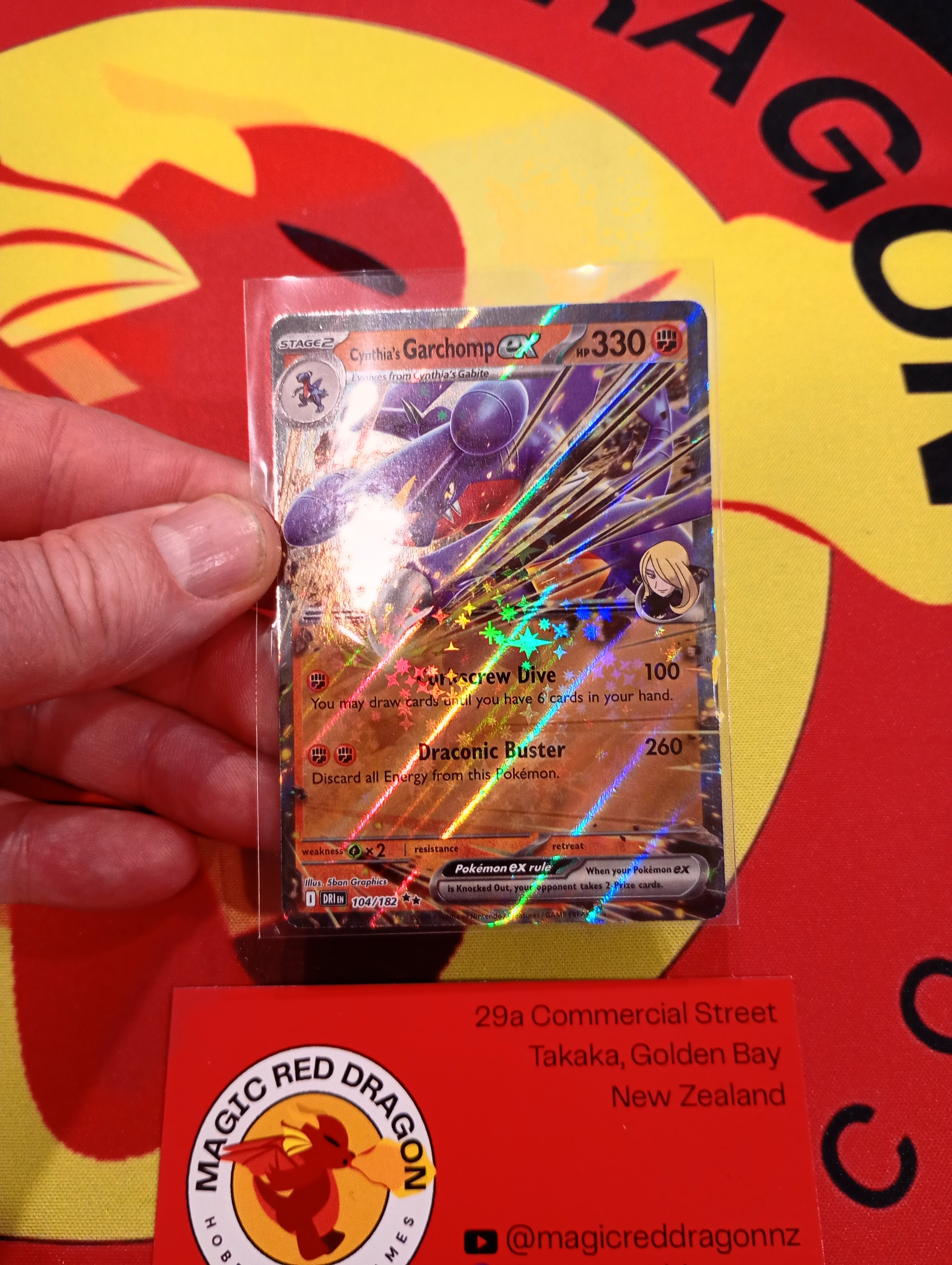 Cynthia's Garchomp EX 104/182 - Pokemon TCG Singles