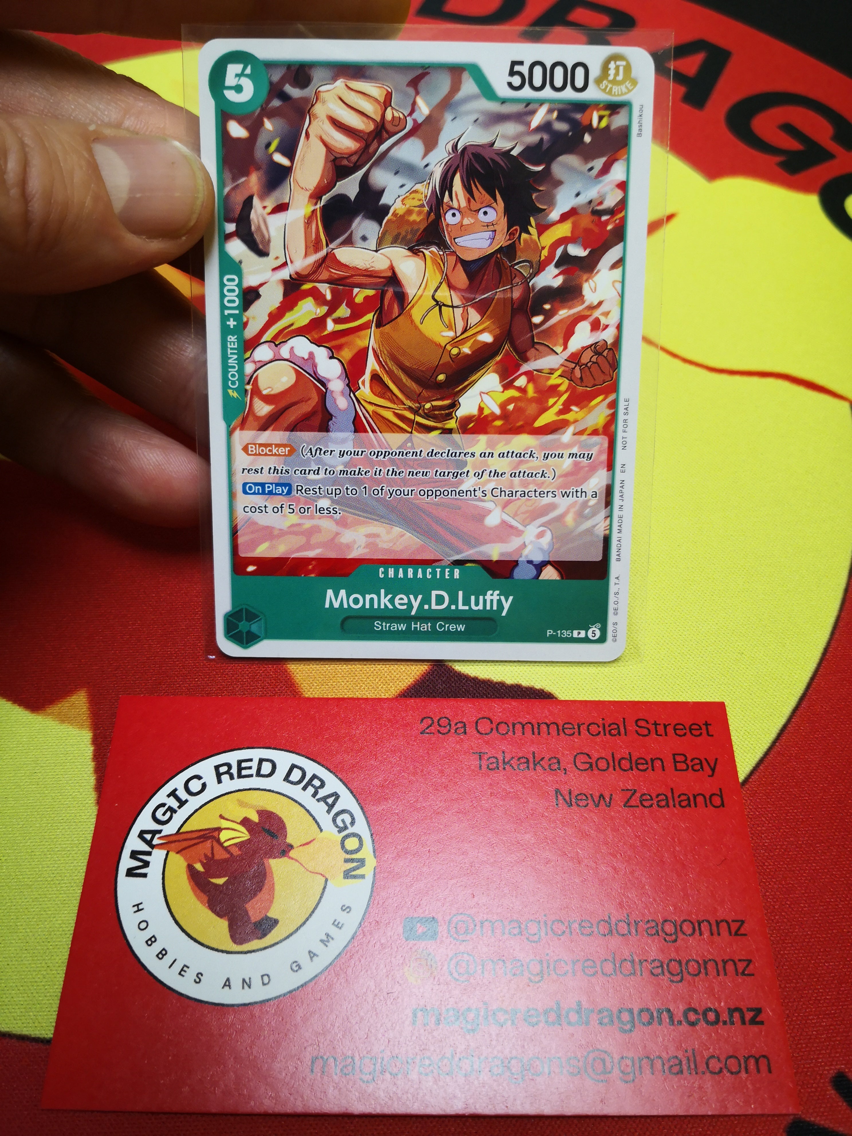 Monkey.D.Luffy - P-135- One Piece TCG singles