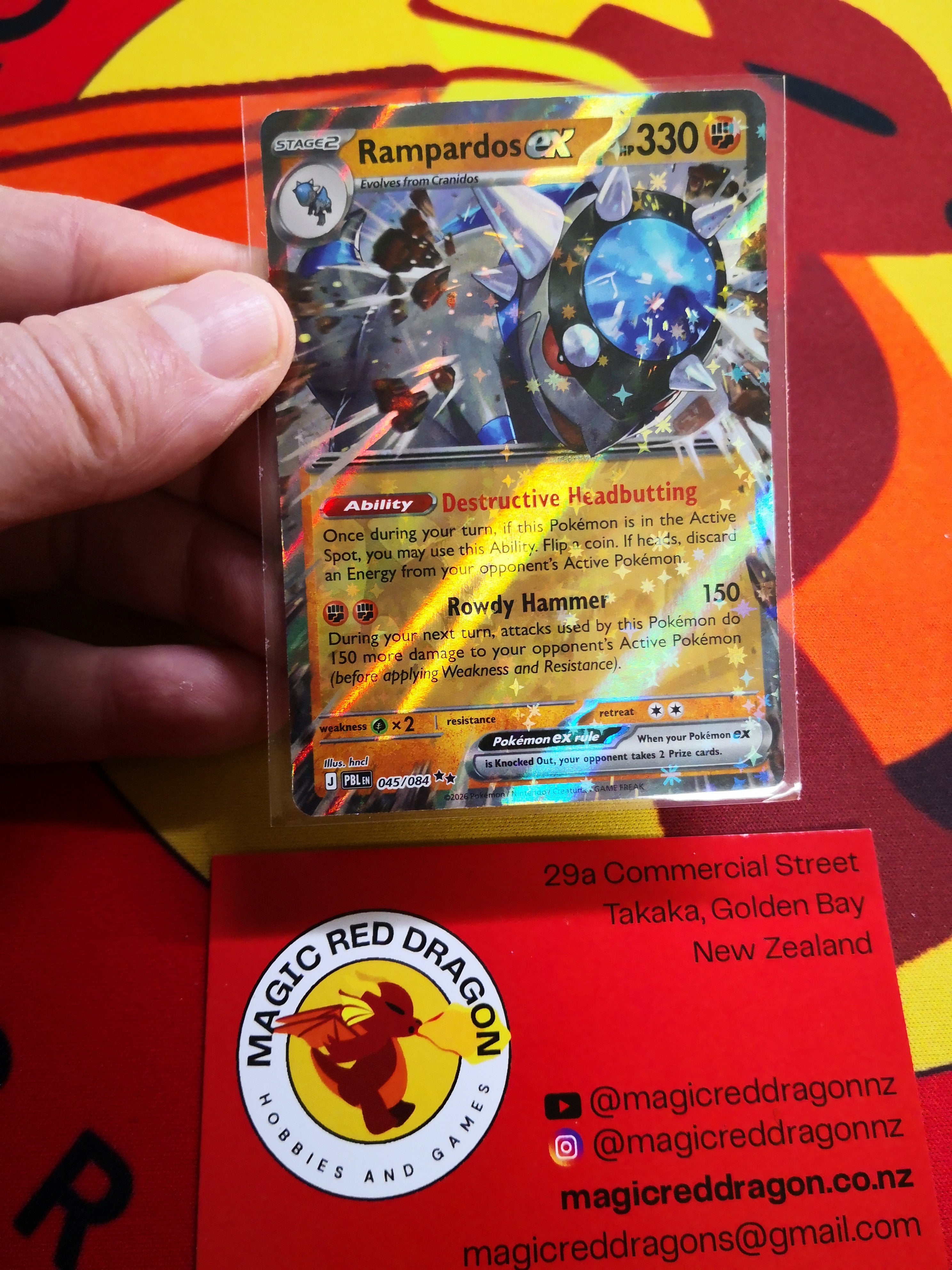 Rampardos ex 045/084  - Pokemon TCG Singles