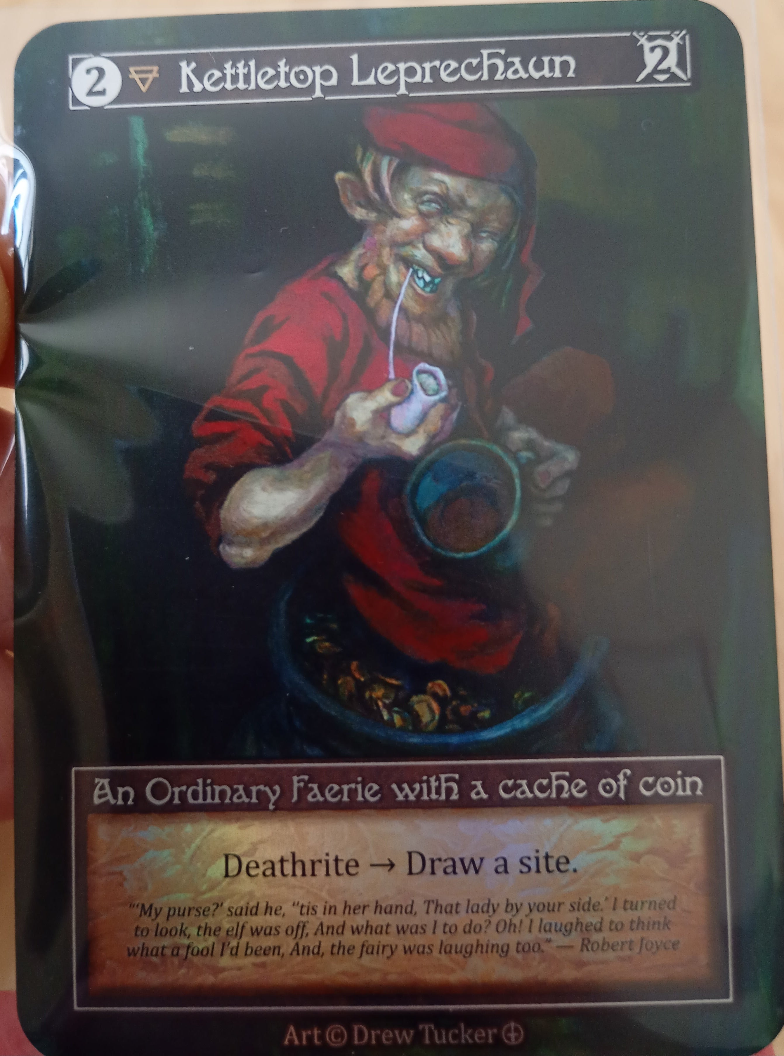 Kettletop Leprechaun FOIL, Arthurian Legends, Sorcery TCG