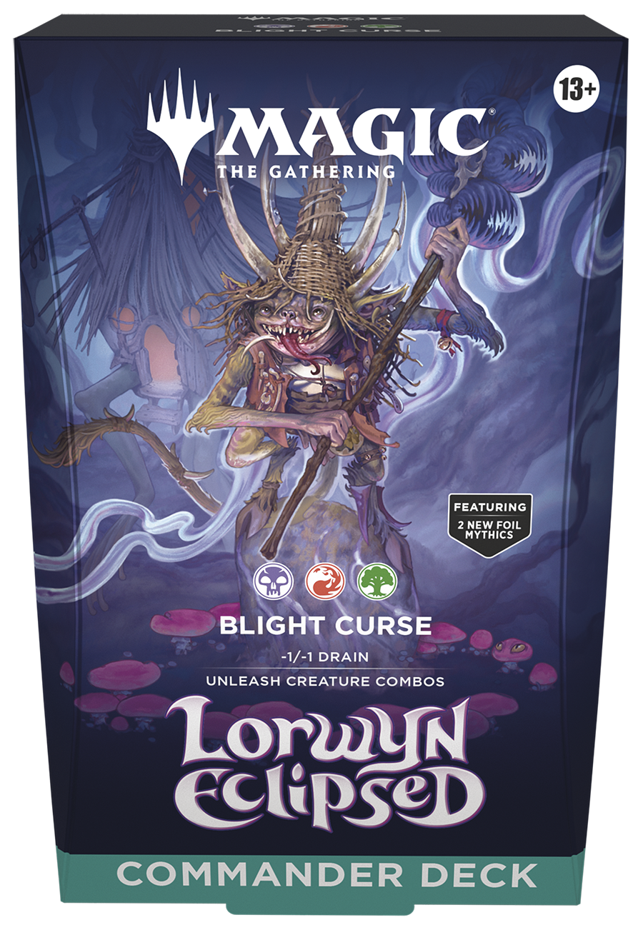 Magic The Gathering: Lorwyn Eclipsed Commander Decks (PRE-ORDER) Release Date Jan 23, 2026. One deck