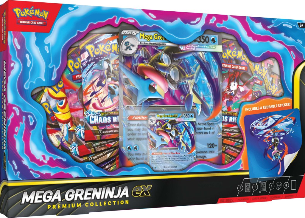 Pokémon TCG: Mega Greninja ex Premium Collection (PRE ORDER) Release Date: 17th July 2026