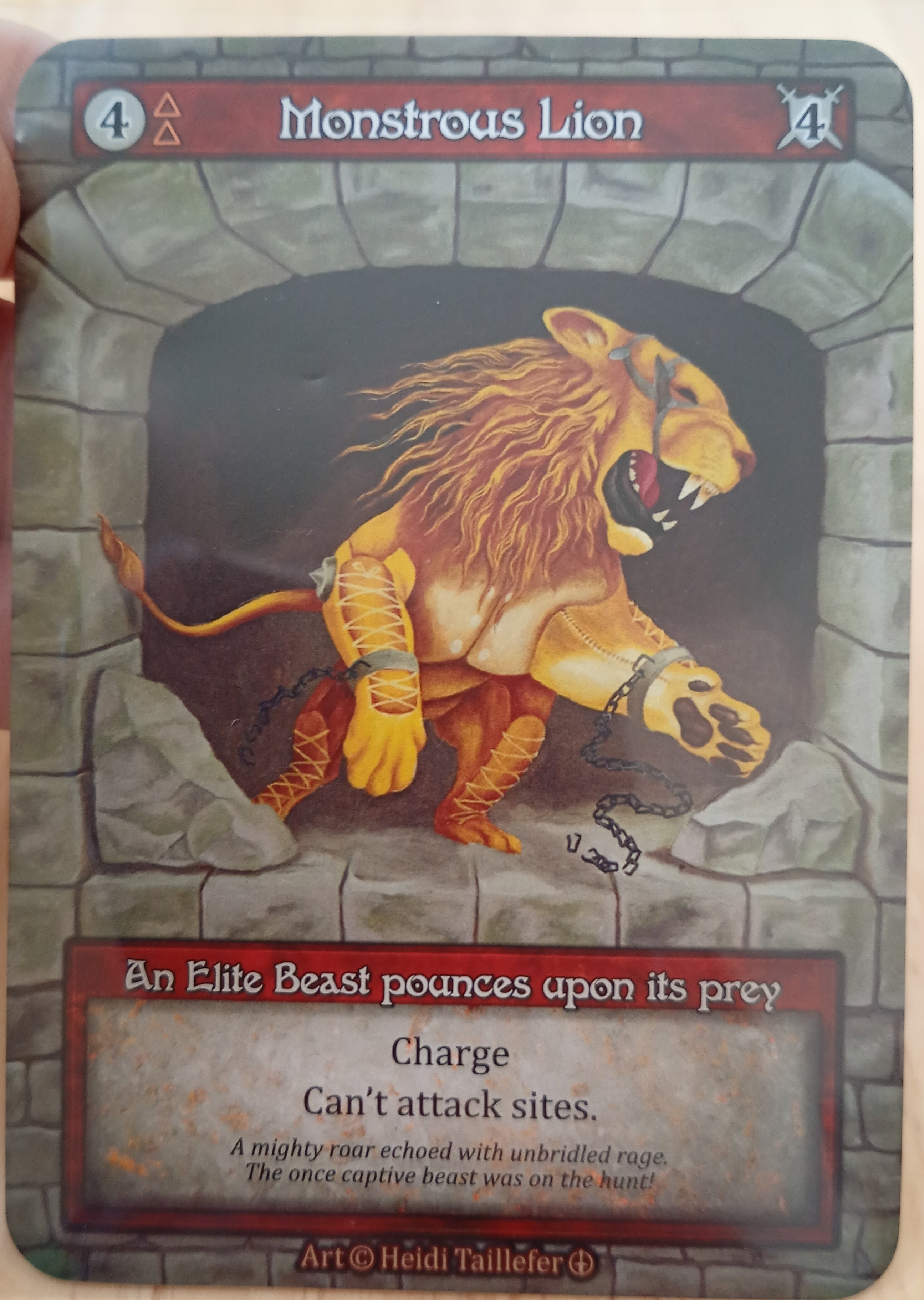 Monstrous Lion. Sorcery the contested realm