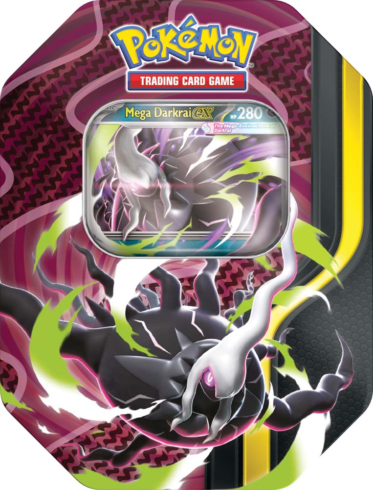 Pokémon TCG: Mega Forces Tin -  Mega Darkrai EX - PRE ORDER - Release Date: August 28th 2026