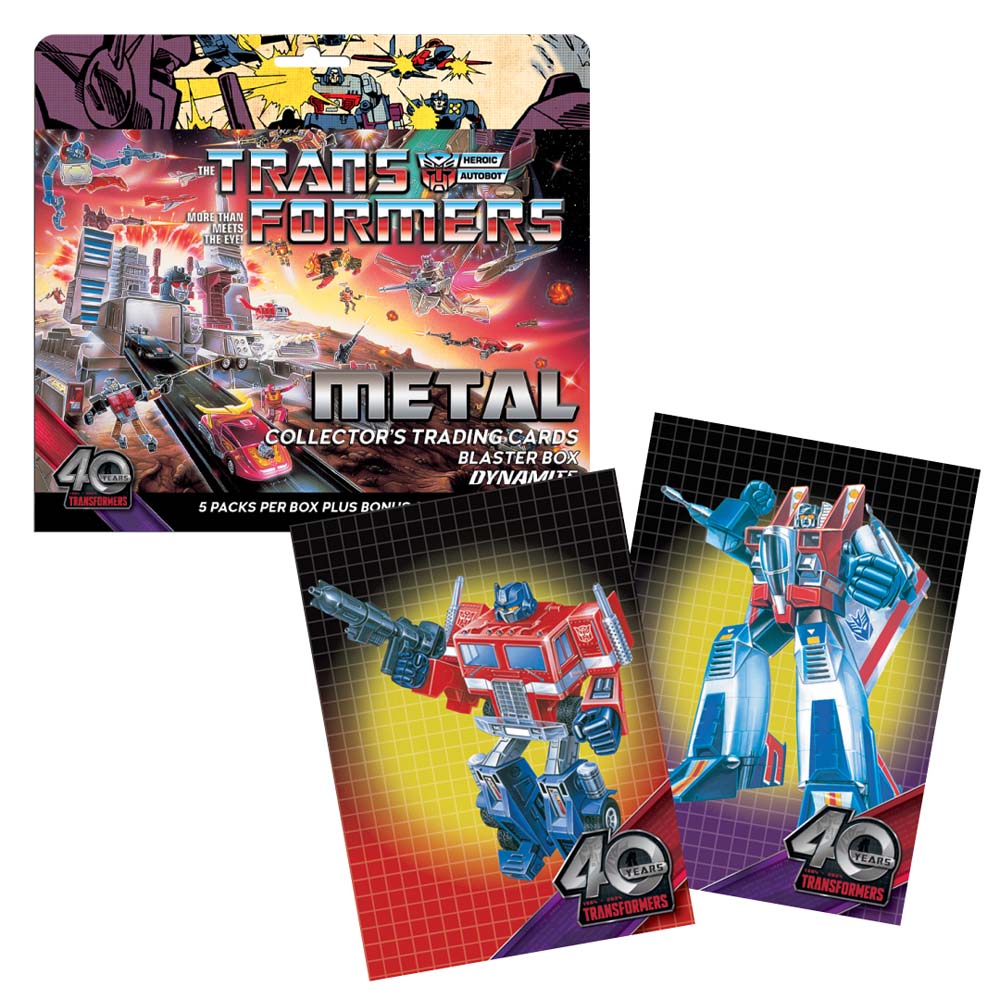 Transformers 40th Anniversary Metal Trading Cards Blaster Box Preorder Release Date: October 2026