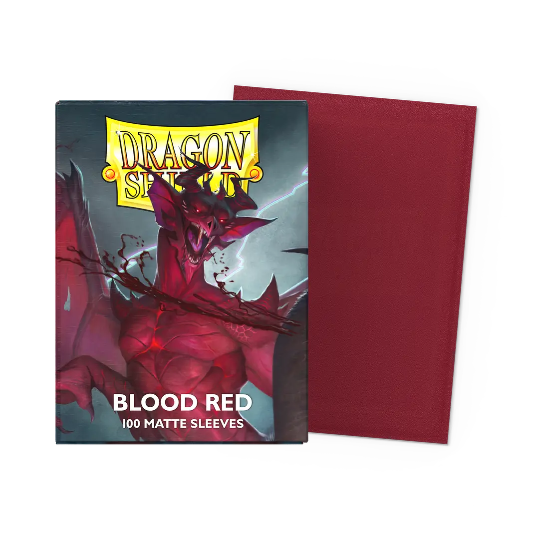 Dragon Shield Sleeves Blood Red Matte 100 ct