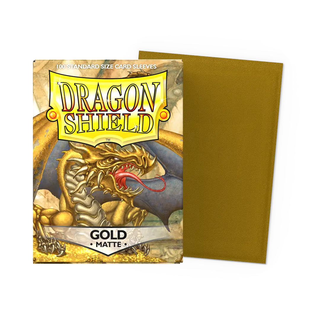 Dragon Shield sleeves - Gold Matte - standard size