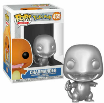 Pokemon - Charmander Silver Metallic Pop! Vinyl Figure. NO.455