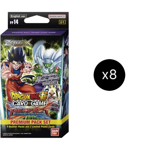 Dragon Ball Super Card Game: Zenkai Series – Premium Pack: Perfect Combination set 14 Display