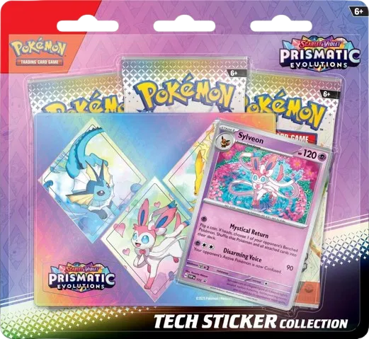Pokémon TCG: Pokemon TCG Scarlet & Violet 8.5 Prismatic Evolutions Tech Sticker Blister [Sylveon]