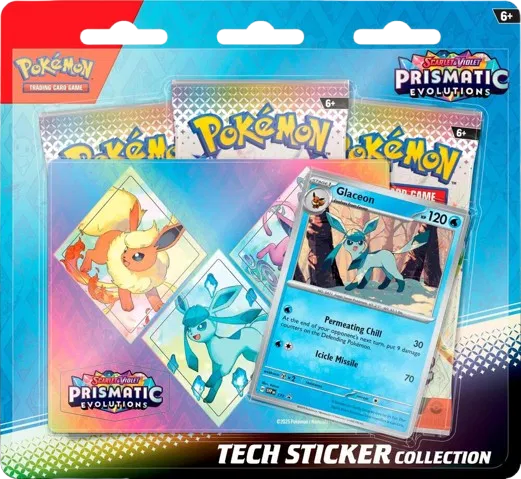 Pokémon TCG: Pokemon TCG Scarlet & Violet 8.5 Prismatic Evolutions Tech Sticker Blister [Glaceon]