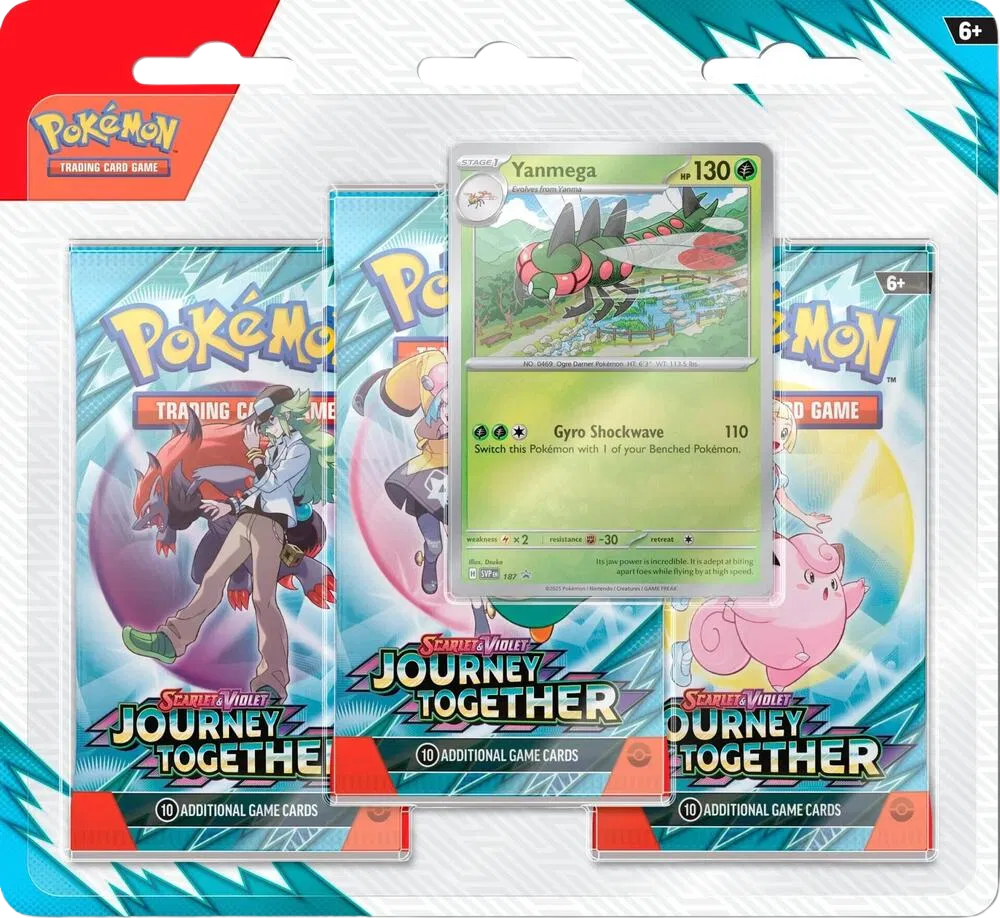 Pokemon TCG: Scarlet & Violet 9 Journey Together Three booster blister