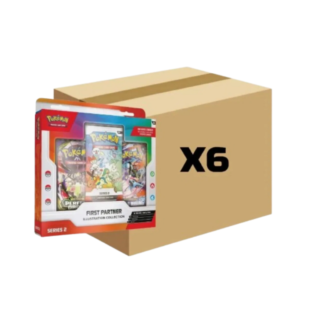 Pokemon TCG: First Partner Illustration Collection—Series 2 Sealed case of 6