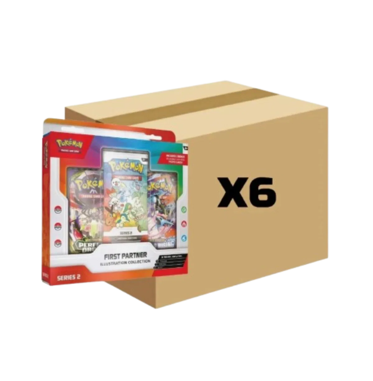 Pokemon TCG: First Partner Illustration Collection—Series 2 Sealed case of 6