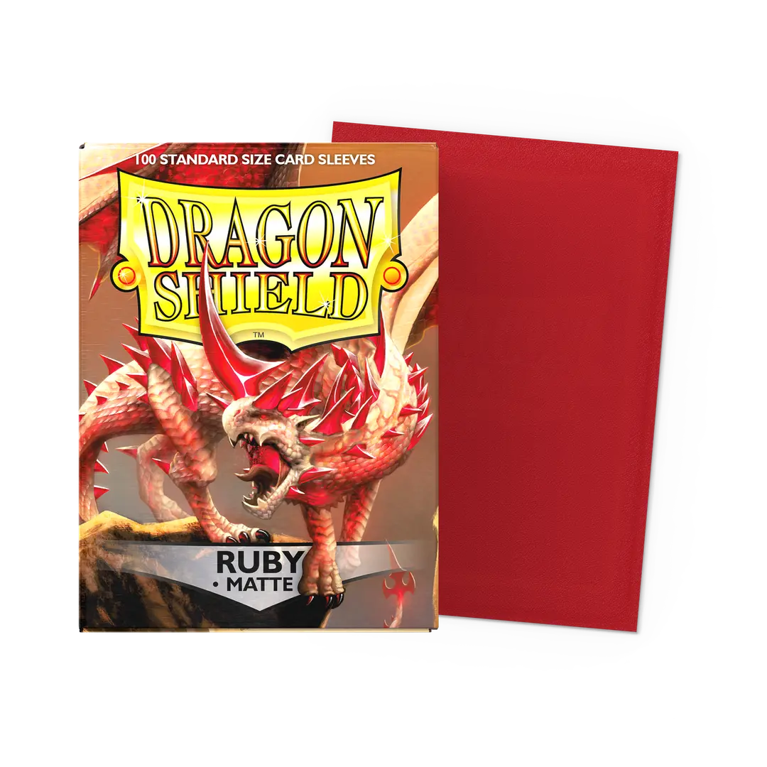 Dragon Shield Sleeves Ruby Matte 100 ct